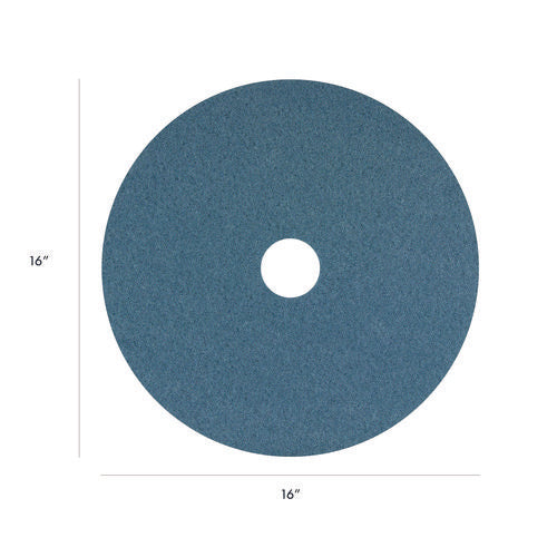 Blue Cleaner Pad, 16" Diameter, Blue, 5/carton