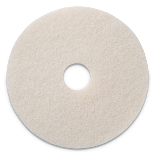 Polishing Pads, 19" Diameter, White, 5/carton