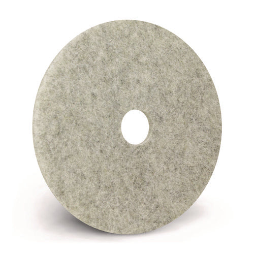 Combo Burnishing Pads, 28" Diameter, Gray, 5/carton