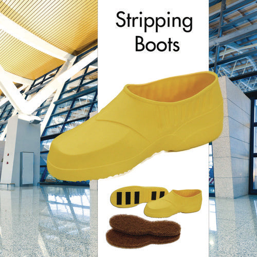 Stripping Boots, Large, Yellow, 2/pack