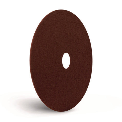 Ecoprep Epp Specialty Pads, 15" Diameter, Maroon, 10/carton