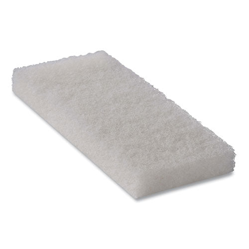 Octopus Light Duty Cleaning Pad, 5 X 9, White, 20/carton