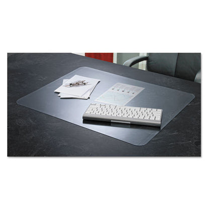 Krystalview Desk Pad With Antimicrobial Protection, Glossy Finish, 36 X 20, Clear