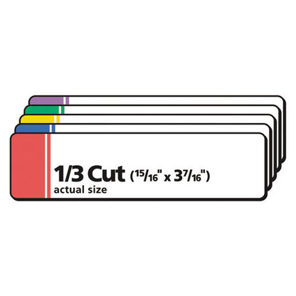 Extra-large Trueblock File Folder Labels With Sure Feed Technology, 0.94 X 3.44, White, 18/sheet, 25 Sheets/pack