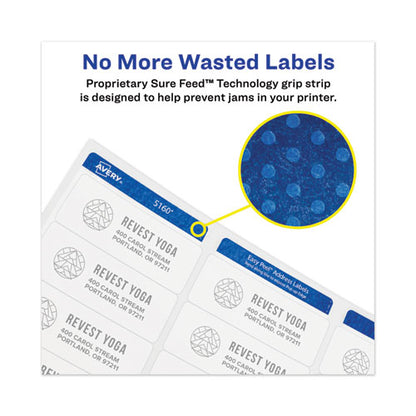 Permanent Laser Print-to-the-edge Id Labels W/surefeed, 1.66" Dia, White, 600/pk