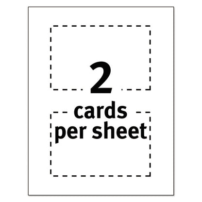 Printable Postcards, Laser, 80 Lb, 4 X 6, Uncoated White, 100 Cards, 2/cards/sheet, 50 Sheets/box