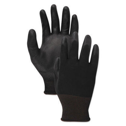 Palm Coated Cut-resistant Hppe Glove, Salt And Pepper/black, Size 8 (medium), Dozen