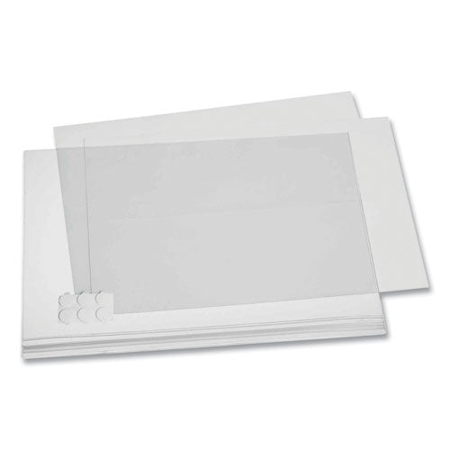 Self-adhesive Water-resistant Sign Holder, 11 X 17, Clear Frame, 5/pack