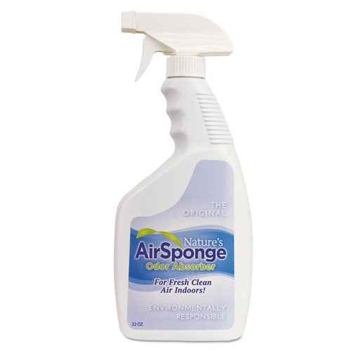 Sponge Odor Absorber Spray, Fragrance Free, 22 Oz Spray Bottle, 12/carton