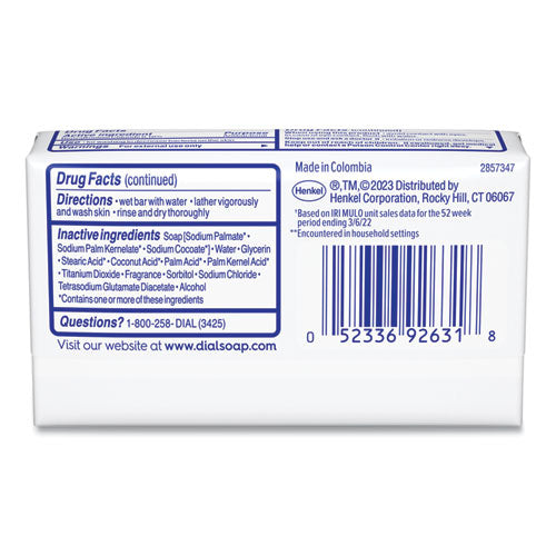 Deodorant Bar Soap, Iconic Dial Soap Scent, 4 Oz, 36/carton