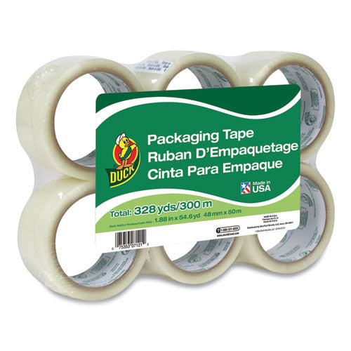 Commercial Grade Packaging Tape, 3" Core, 1.88" X 55 Yds, Clear, 6/pack