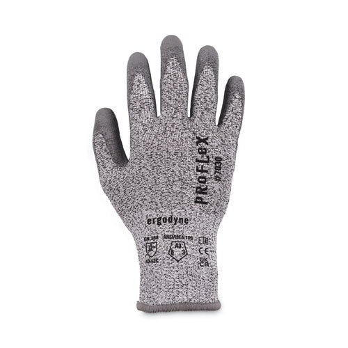 Proflex 7030 Ansi A3 Pu Coated Cr Gloves, Gray, Medium, 12 Pairs/pack