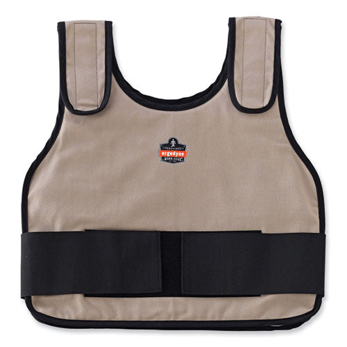 Chill-its 6235 Standard Phase Change Cooling Vest, Cotton, Large/x-large, Khaki