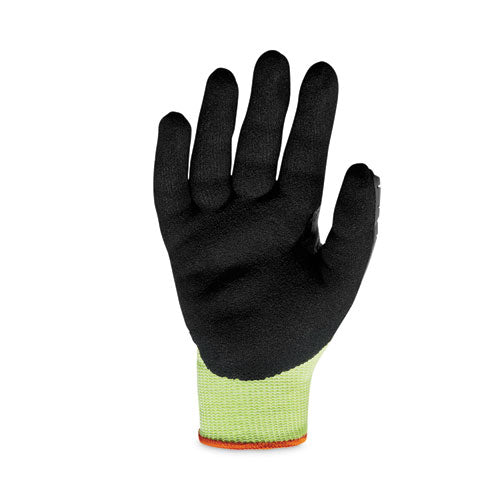 Proflex 7141 Ansi A4 Dir Nitrile-coated Cr Gloves, Lime, Large, Pair