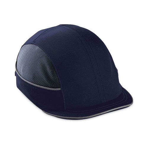 Skullerz 8950 Bump Cap Hat, Micro Brim, Navy