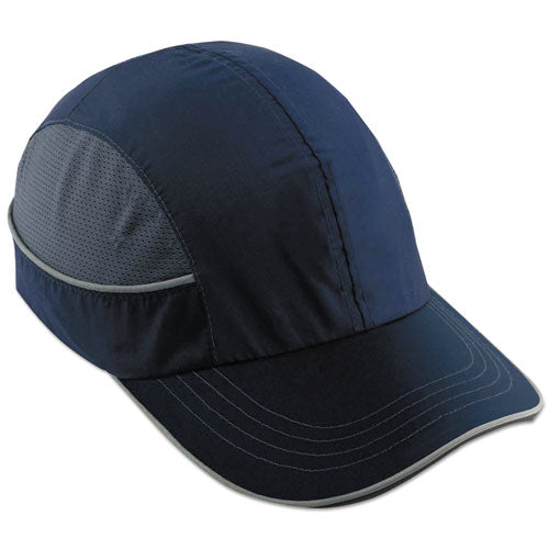 Skullerz 8950 Bump Cap Hat, Long Brim, Navy