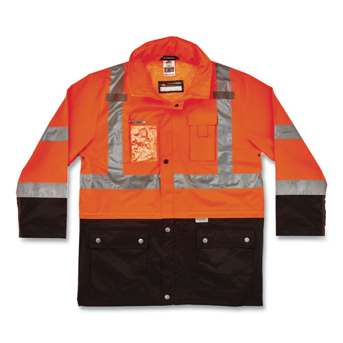 Glowear 8386 Class 3 Hi-vis Outer Shell Jacket, Polyester, Medium, Orange