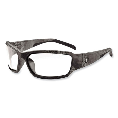 Skullerz Thor Safety Glasses, Kryptek Tyhpon Nylon Impact Frame, Antifog Clear Polycarbonate Lens