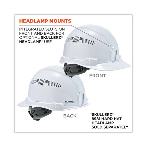 Skullerz 8972 Class C Hard Hat Cap Style, White