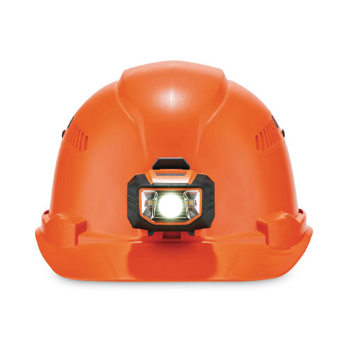 Skullerz 8972led Class C Hard Hat Cap Style With Led Light, Orange