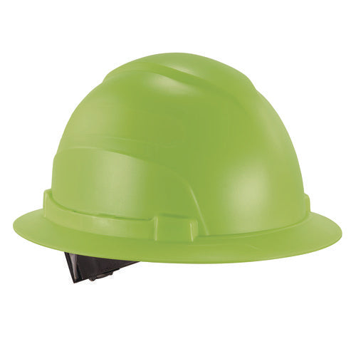 Skullerz 8969 Class E Lightweight Full Brim Hard Hat, 6-point Rachet Suspension, Lime