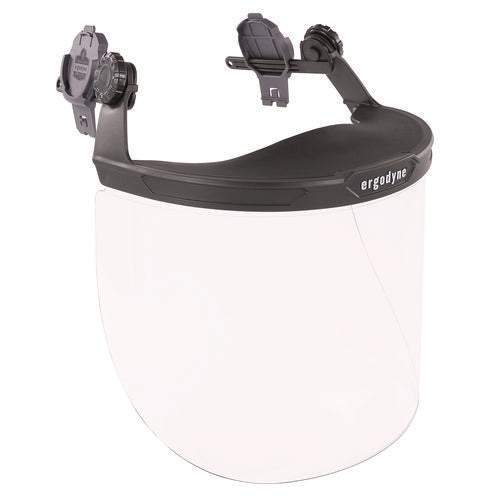 Skullerz 8995 Anti-scratch And Anti-fog Hard Hat Face Shield With Adapter For Full Brim, Clear Lens