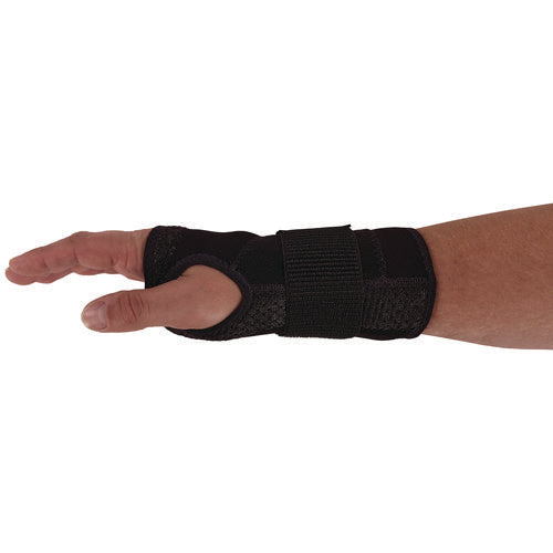 Proflex 4005 Wrist Brace Support With Single Strap, X-large, Fits Left Hand, Black