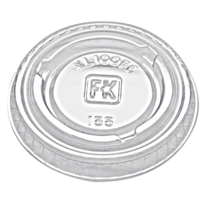 Portion Cup Lids, Fits 0.75 Oz To 1 Oz Portion Cups, Clear, 2,500/carton
