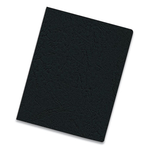 Expressions Classic Grain Texture Presentation Covers For Binding Systems, Black, 11.25 X 8.75, Unpunched, 200/pack