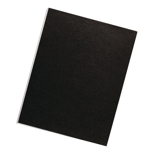 Expressions Linen Texture Presentation Covers For Binding Systems, Black, 11 X 8.5, Unpunched, 200/pack