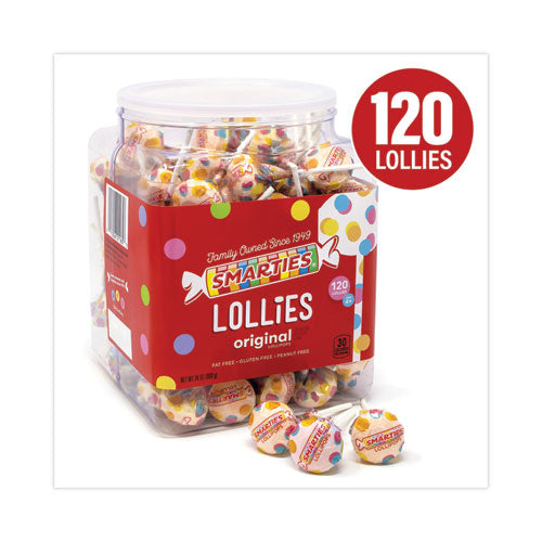 Smarties Lollies Lollipops, 34 Oz Jar, 120 Pieces