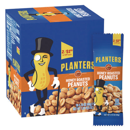 Honey Roasted Peanuts, 1.75 Oz Tube, 18/box