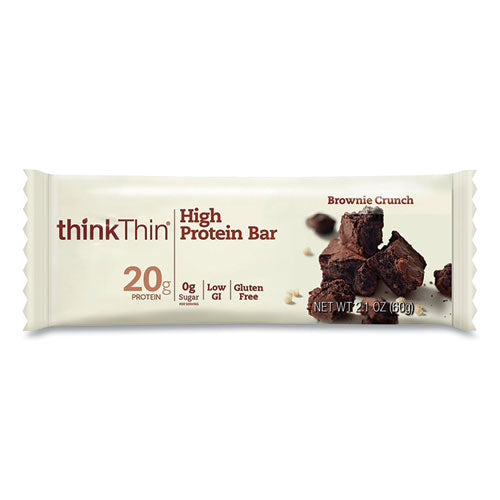 High Protein Bars, Brownie Crunch, 2.1 Oz Bar, 10 Bars/carton