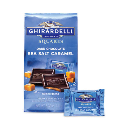 Dark And Sea Salt Caramel Chocolate Squares, 5.32 Oz Packs, 3 Count