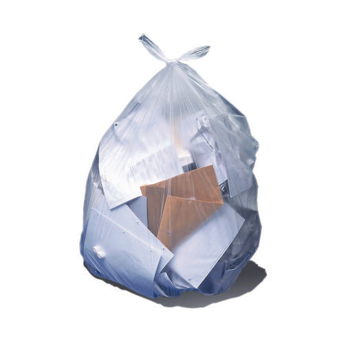 Low-density Can Liners, 10 Gal, 0.35 Mil, 24" X 23", Clear, Flat Pack, 1,000/carton