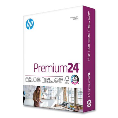 Premium24 Paper, 98 Bright, 24 Lb Bond Weight, 8.5 X 11, Ultra White, 500/ream
