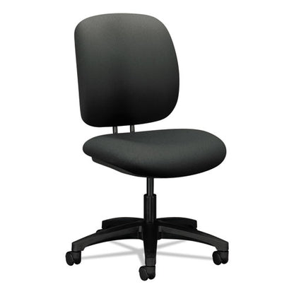 Comfortask Task Swivel Chair, Supports Up To 300 Lb, 15" To 20" Seat Height, Iron Ore Seat/back, Black Base
