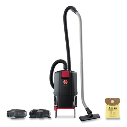 Hvrpwr 40v Cordless Backpack Vacuum, 6 Qt, Black