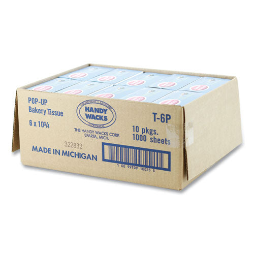Bakery Pick-up Tissue, 10.75 X 6, 1,000/box, 10 Boxes/carton