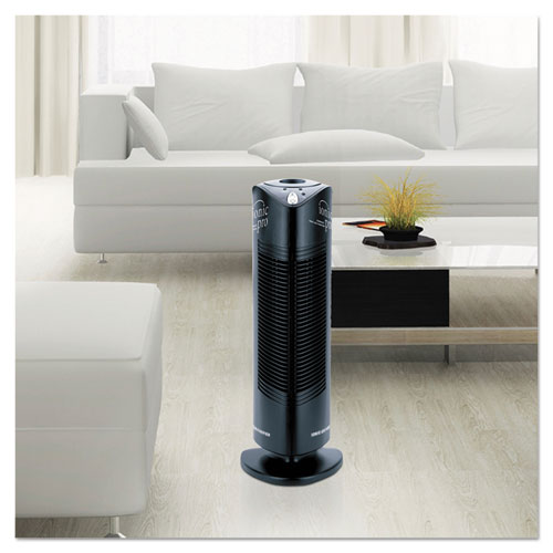Compact Ionic Air Purifier, 250 Sq Ft Room Capacity, Black