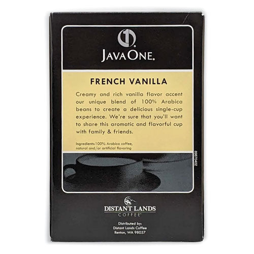 Coffee Pods, French Vanilla, Single Cup, 14/box