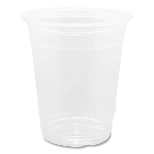 Pet Plastic Cups, 92 Mm Rim Diameter, 12 Oz, Clear, 1,000/carton