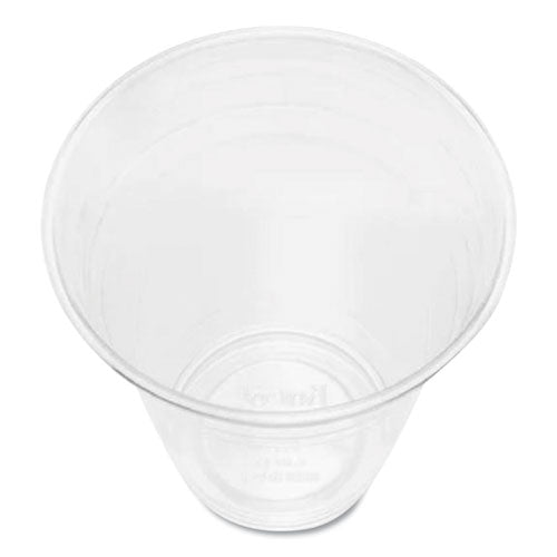 Pet Plastic Cups, 98 Mm Rim Diameter, 12 Oz, Clear, 1,000/carton