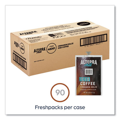 Alterra Cinnamon Dolce Iced Coffee Freshpack, Iced Cinnamon Dolce, 0.25 Oz Pouch, 90/carton
