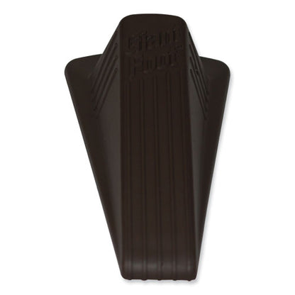 Giant Foot Doorstop, No-slip Rubber Wedge, 3.5w X 6.75d X 2h, Brown, 2/pack