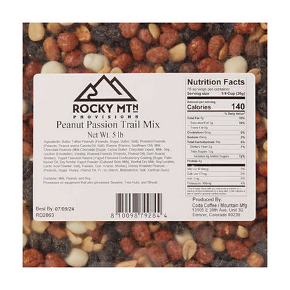 Peanut Passion Salted Roasted Trail Mix, 80 Oz Bag, 4/carton