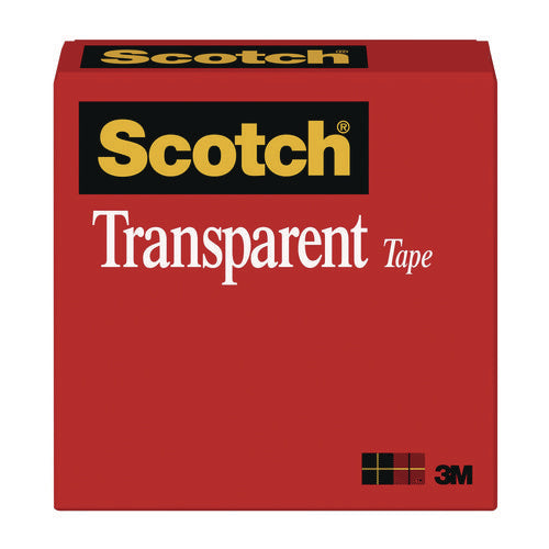 Transparent Tape, 1" Core, 0.5" X 72 Yds, Transparent