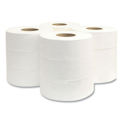 Jumbo Bath Tissue, Septic Safe, 2-ply, White, 3.3" X 700 Ft, 12 Rolls/carton