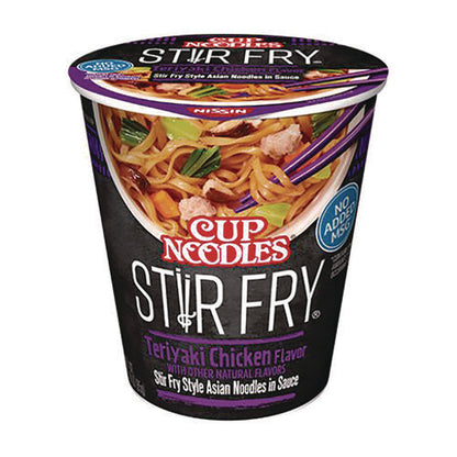 Cup Noodles Stir Fry, Teriyaki Chicken, 3 Oz Cup, 6/carton