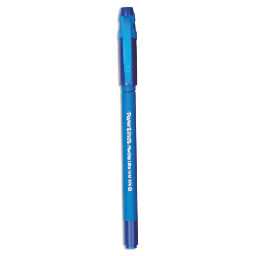 Flexgrip Ultra Recycled Ballpoint Pen, Stick, Medium 1 Mm, Blue Ink, Blue Barrel, Dozen
